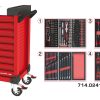 Servante rouge 9 tiroirs équipée de 241 outils KS TOOLS – 809.9241
