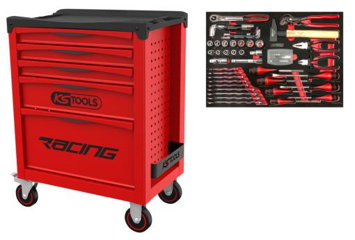 Servante 5 tiroirs équipée de 84 outils KS TOOLS – 855.5084