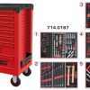 Servante 7 tiroirs équipée de 187 outils KS TOOLS – 855.7186