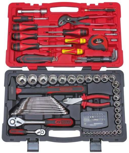 Coffret de douilles & accessoires 1/4" - 1/2" KS TOOLS – 922.0701