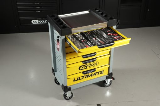 Servante d'atelier vide grise & jaune KS TOOLS – 814.0007