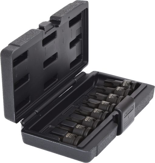 Jeu de 8 douilles tournevis à chocs courtes Torx 1/2" KS TOOLS – 515.1107