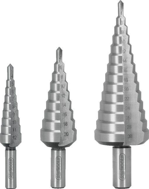 Coffret de 3 forets étagés HSS KS TOOLS – 330.2210