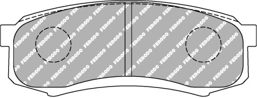 Plaquettes de frein arrière DS2500 FERODO – FCP1021H
