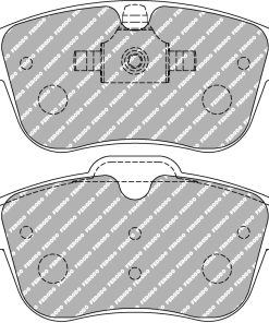 Plaquettes de frein avant DSUNO FERODO – Renault Clio / Laguna coupe / Laguna / Latitude – FCP4249Z