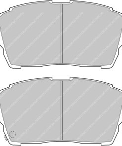 Plaquettes de frein avant DS2500 FERODO – Toyota Yaris (I) 1.4 D-4D 75 ch – FCP1392H