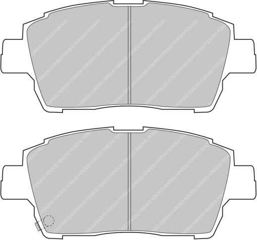 Plaquettes de frein avant DS2500 FERODO – Toyota Yaris (I) 1.4 D-4D 75 ch – FCP1392H