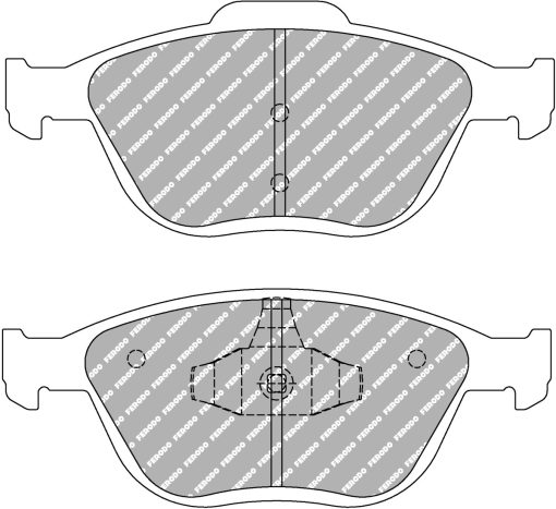 Plaquettes de frein avant DS3000 FERODO – Ford Fiesta / Focus – FCP1568R