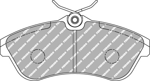 Plaquettes de frein avant DS2500 FERODO – Citroën C3 / C2 – FCP1543H