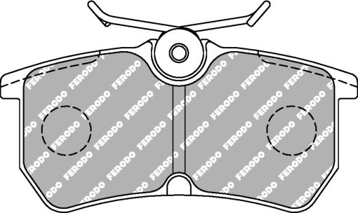Plaquettes de frein arrière DS2500 FERODO – Ford Fiesta / Focus – FCP1319H