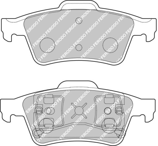Plaquettes de frein arrière DS2500 FERODO – FCP1540H