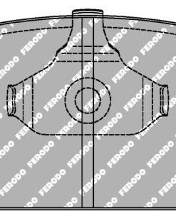 Plaquettes de frein avant DS3000 FERODO – FCP1094R