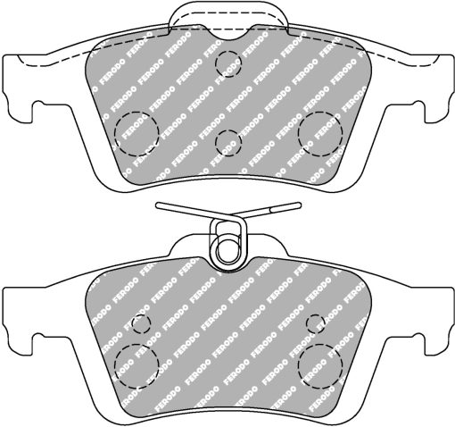 Plaquettes de frein arrière DS2500 FERODO – FCP1931H