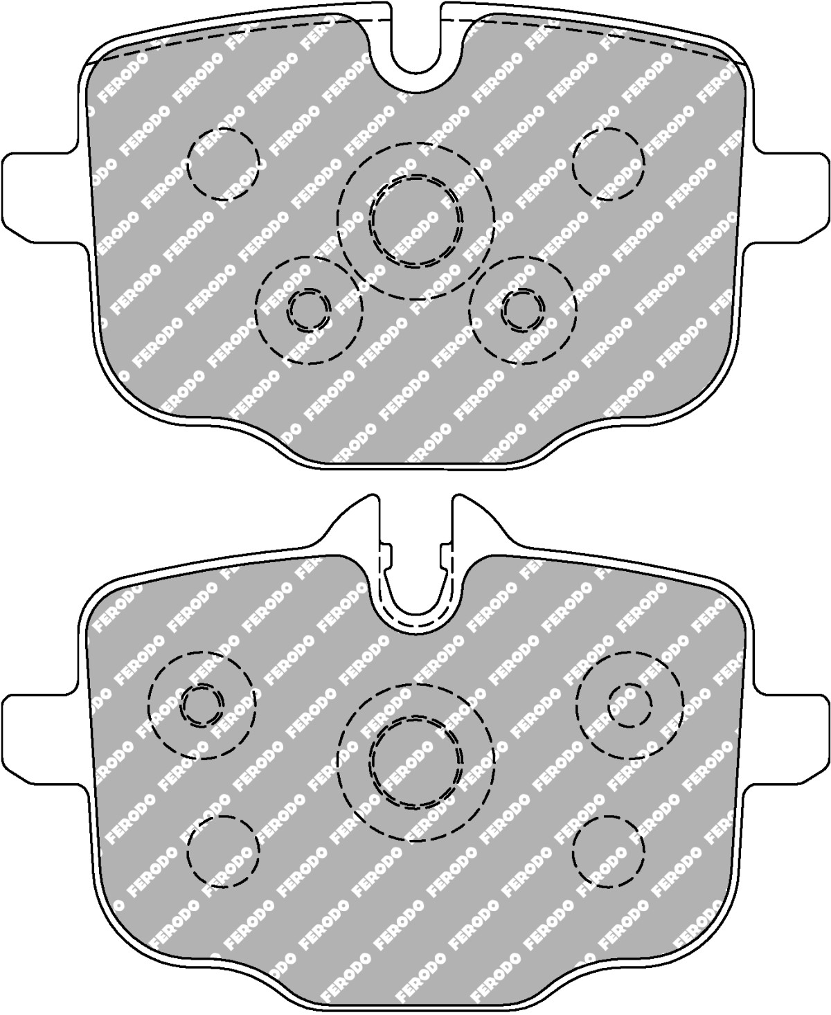 Plaquettes de frein arrière DS2500 FERODO – FCP4381H