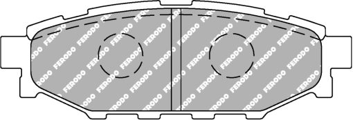 Plaquettes de frein arrière DS2500 FERODO – Subaru Impreza 2.0 Boxer D 150 ch – FCP1947H