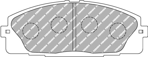 Plaquettes de frein avant DS2500 FERODO – Nissan NV400 / Toyota Hi-Ace – FCP4327H