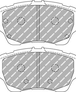 Plaquettes de frein avant DS2500 FERODO – Ford B-Max / Fiesta – FCP4612H