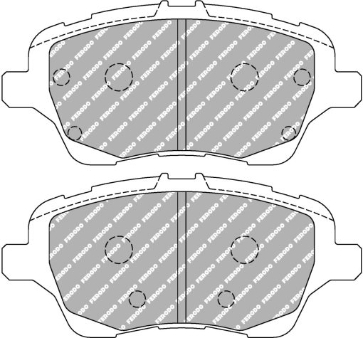 Plaquettes de frein avant DS2500 FERODO – Ford B-Max / Fiesta – FCP4612H