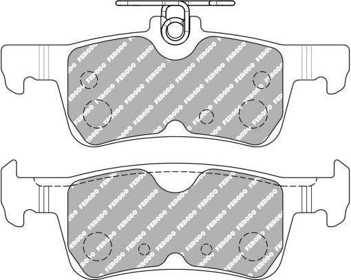 Plaquettes de frein arrière DS2500 FERODO – Ford Fiesta (VIII) – FCP5130H