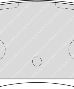 Plaquettes de frein arrière DS2500 FERODO – FCP1858H