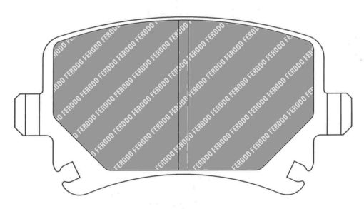 Plaquettes de frein arrière DS2500 FERODO – FCP1636H