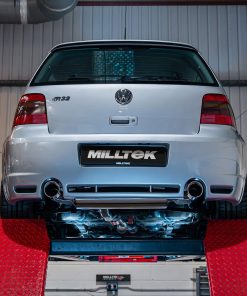 Cat-back non résonnée V2 MILLTEK – Volkswagen Golf (IV) R32 242 ch – SSXVW770 – Image 3