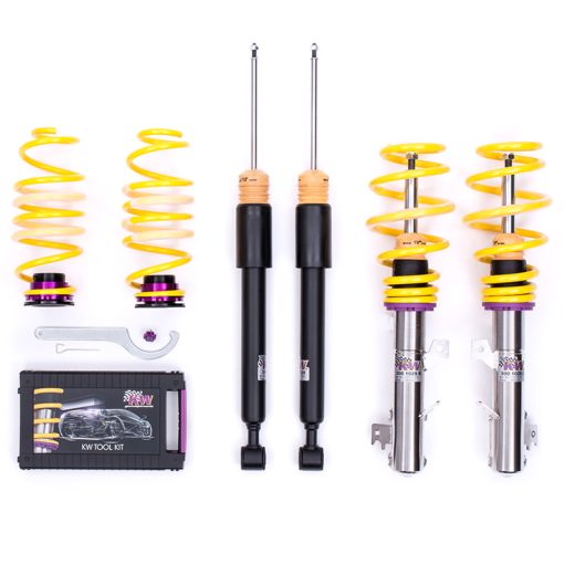 Kit combinés filetés V1 (abaissement AV 30-55 mm / AR 35-60 mm) KW – Skoda Octavia / Volkswagen Arteon – 102800DE