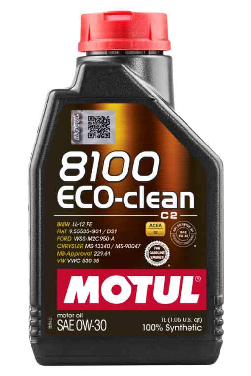 Huile moteur 8100 Eco-Clean C2 0W30 (1 L) MOTUL – 102888