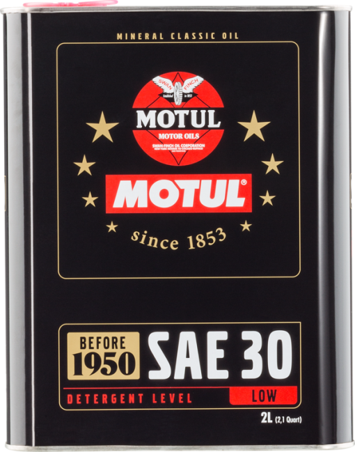 Huile moteur historique SAE30 (2 L) MOTUL – 104509