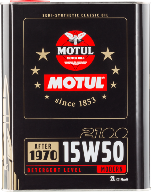 Huile moteur historique Classic 15W50 (2 L) MOTUL – 104512