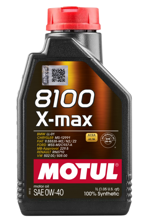 Huile moteur 8100 X-Max 0W40 (1 L) MOTUL – 104531