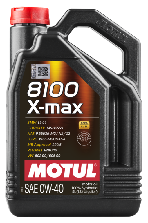 Huile moteur 8100 X-Max 0W40 (5 L) MOTUL – 104533