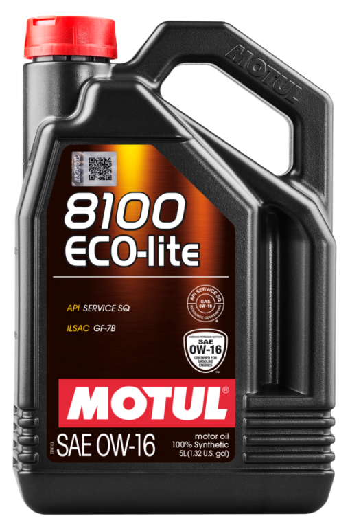 Huile moteur 8100 Eco-Lite 0W16 (5 L) MOTUL – 110379