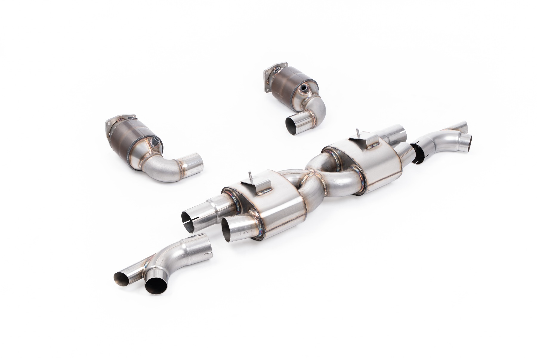 Ligne complète résonnée (catalyseurs HJS haut débit) MILLTEK – Porsche 911 (991) Turbo S 3.8T 580 ch – SSXPO205