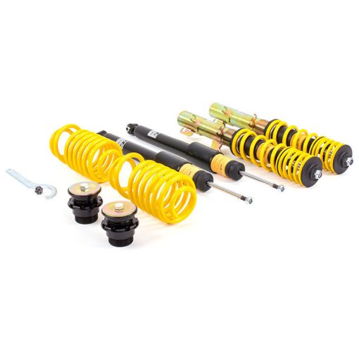 Kit combinés filetés ST XA 2 roues motrices (abaissement AV 35-60 mm / AR 35-60 mm) ST – Audi A3 / Volkswagen Golf – 182800CS