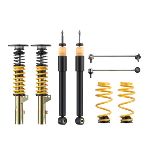 Kit combinés filetés ST XTA (abaissement AV 40-65 mm / AR 40-65 mm) ST – Audi A3 / Volkswagen Golf / Volkswagen Golf Plus – 18210880