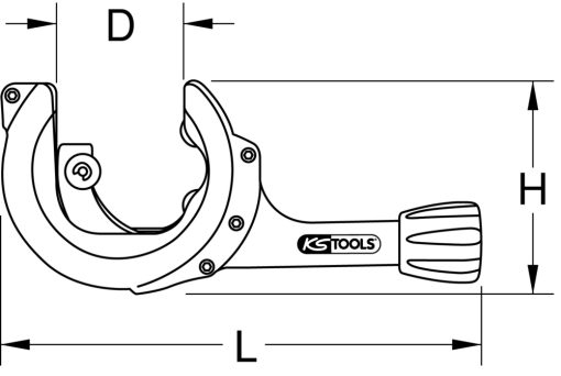 Coupe-tube géant à système cliquet 28-67 mm KS TOOLS – 104.5050