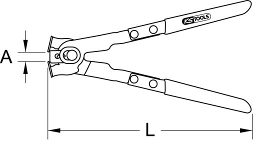 Pince à collier KS TOOLS – 115.1050