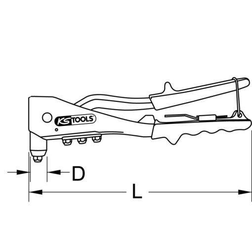 Pince à riveter standard KS TOOLS – 150.9510