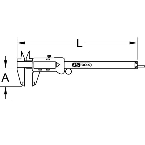 Pied à coulisse digital KS TOOLS – 300.0532