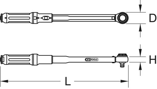 Clé dynamométrique 1/4" KS TOOLS – 516.1412