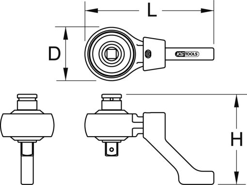 Démultiplicateur de couple KS TOOLS – 516.3700