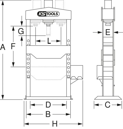 Presse hydraulique KS TOOLS – 160.0112