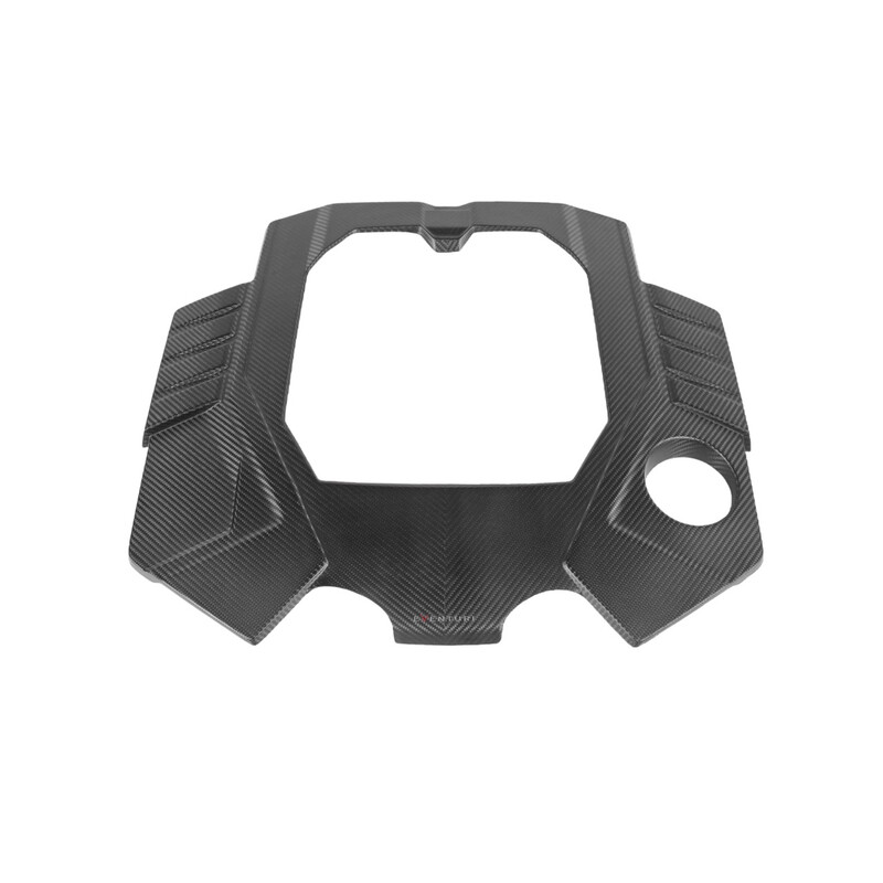 Cache Moteur Carbone (finition brillante) EVENTURI – Audi RS6 / RS7 – EVE-C8RS6-CF-ENG – Image 2