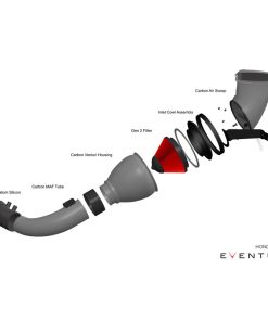 Kit d'Admission Carbone EVENTURI – Honda Civic (9TH) 2.0T Type R 310 ch – EVE-FK2V2-CF-LHD-INT – Image 3