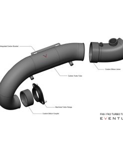Kit Conduit d'Admission Carbone EVENTURI – Honda Civic (10TH MK1, 10TH MK2) 2.0T Type R 320 ch – EVE-FK8V3-CF-CHG – Image 3