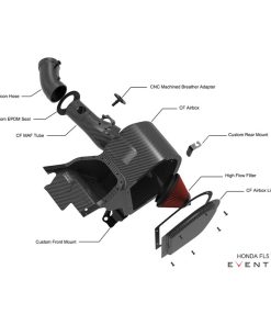 Kit d'Admission Carbone EVENTURI – Honda Civic (11TH) 2.0T Type R / 2.0T Type R S 329 ch – EVE-FL5-CF-INT – Image 3