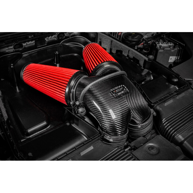 Kit d'Admission Carbone EVENTURI – Porsche Cayenne / Lamborghini Urus – EVE-FLV8TT-CF-INT – Image 2