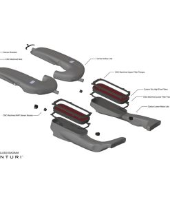 Kit d'Admission Carbone EVENTURI – Mercedes GLC / GLC Coupé 63 AMG S / 63 AMG-S 4.0 Bi-Turbo 510 ch – EVE-GLC63S-CF-INT – Image 4