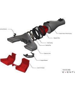 Kit d'Admission Carbone (finition brillante) EVENTURI – Toyota GR86 2.4 D-4S 235 ch – EVE-GR86-CF-INT – Image 3